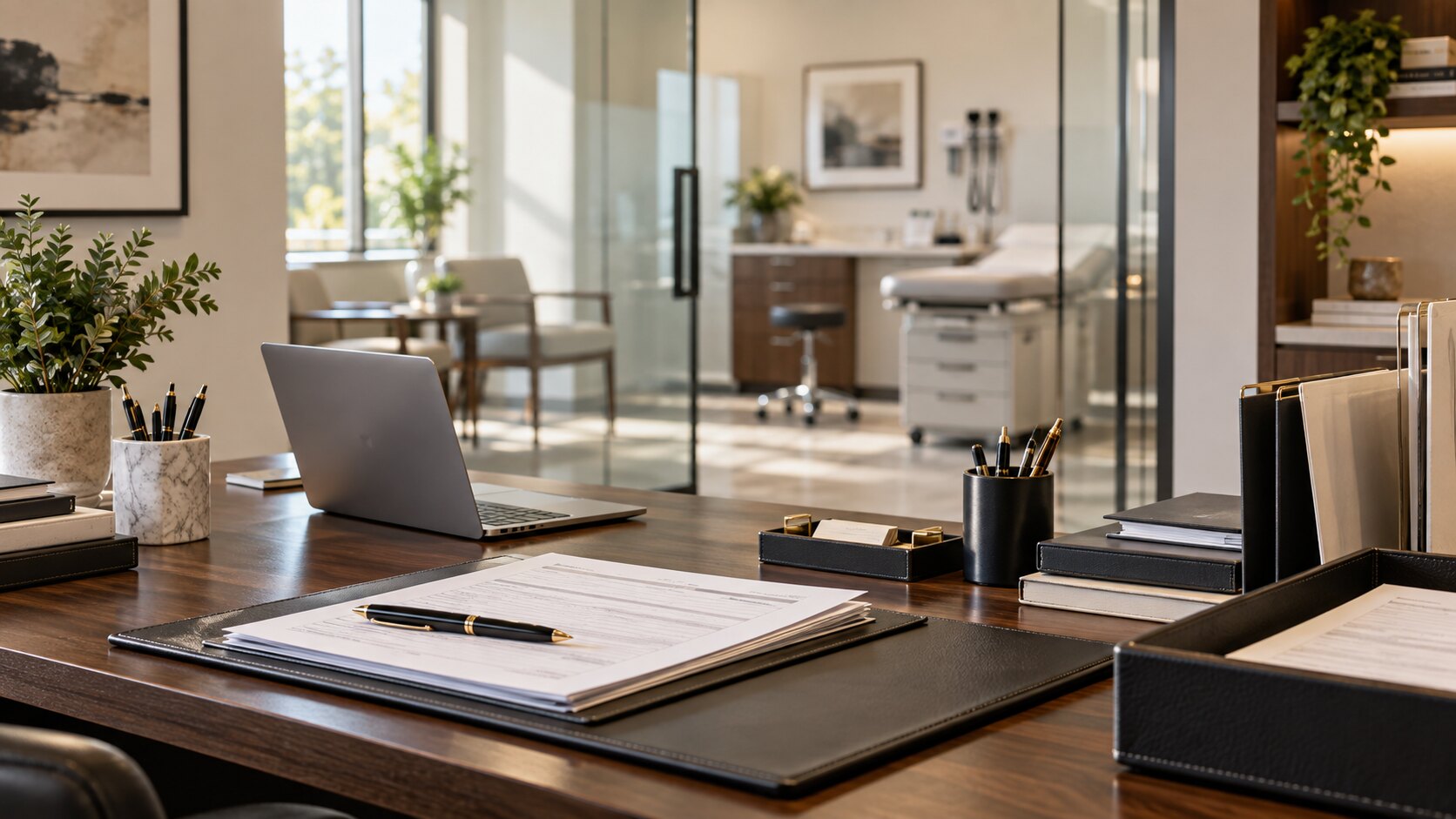 Independent clinic credentialing and account setup desk